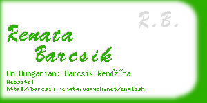 renata barcsik business card